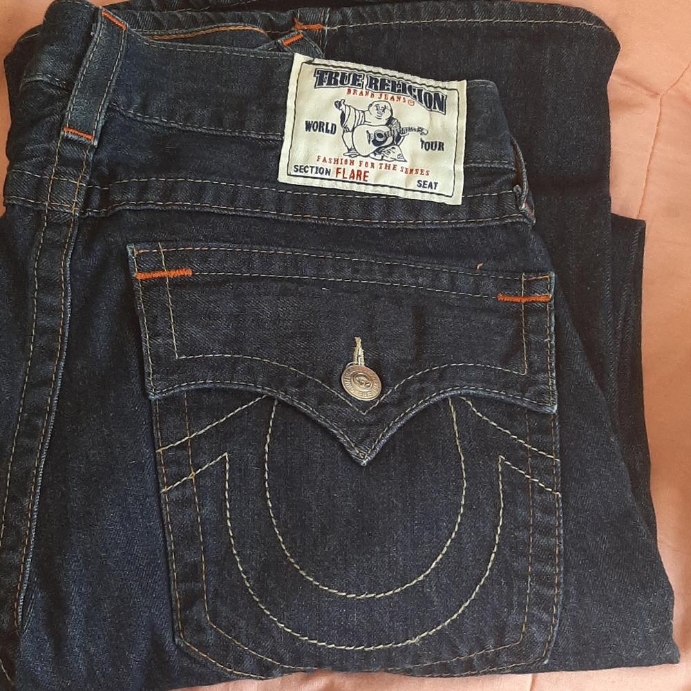 Mens world tour flare true religion bootcut jeans